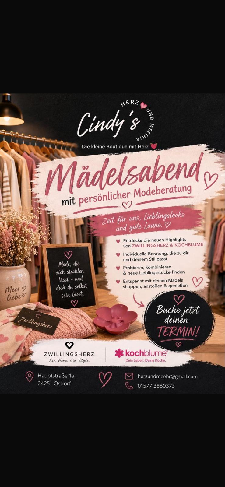 Mädelsabend mit persönlicher Modeberatung – Termin buchen